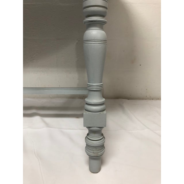 Wood 19th Century Italian Polished Rosewood Veneer on Top With Painted Wood Base For Sale - Image 7 of 9