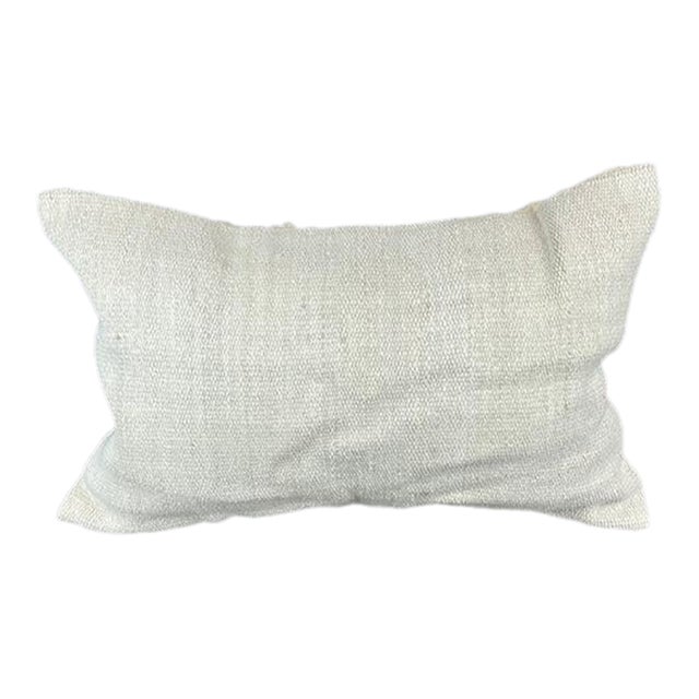 16 x 24 Hemp Pillow Turkish Cushion Natural White Pillow Cushion Cover For Sale