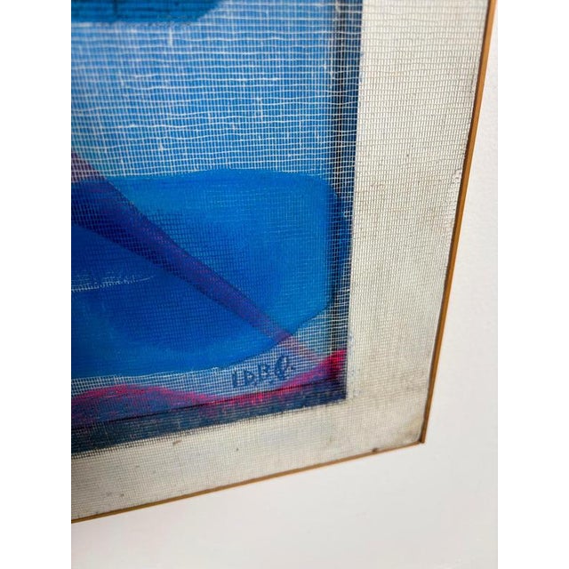 1980s Isa Di Battista Gorini, Abstract Composition, 1980s, Paint on Canvas For Sale - Image 5 of 7