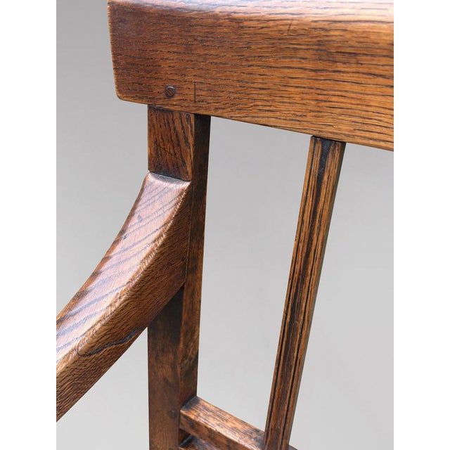 Antique George III Country House Chair in Elm, 1790 For Sale - Image 11 of 12