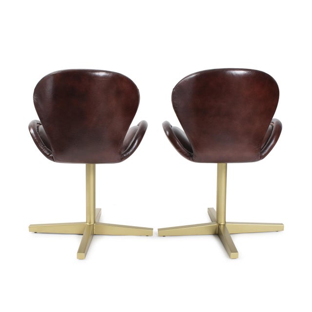 Kenneth Ludwig Chicago Newcastle Leather Chair For Sale - Image 4 of 11