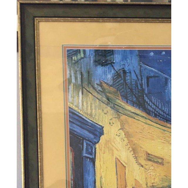Oversized Van Gogh "Café Terrace at Night" Custom Framed Art For Sale - Image 4 of 11