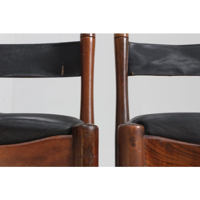 Animal Skin Vintage Italian Dining Chairs by Silvio Coppola for Bernini, 1970s, Set of 6 For Sale - Image 7 of 11