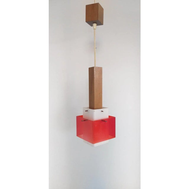 Brown Vintage Pendant Lamp from Guzzini, 1970s For Sale - Image 8 of 8