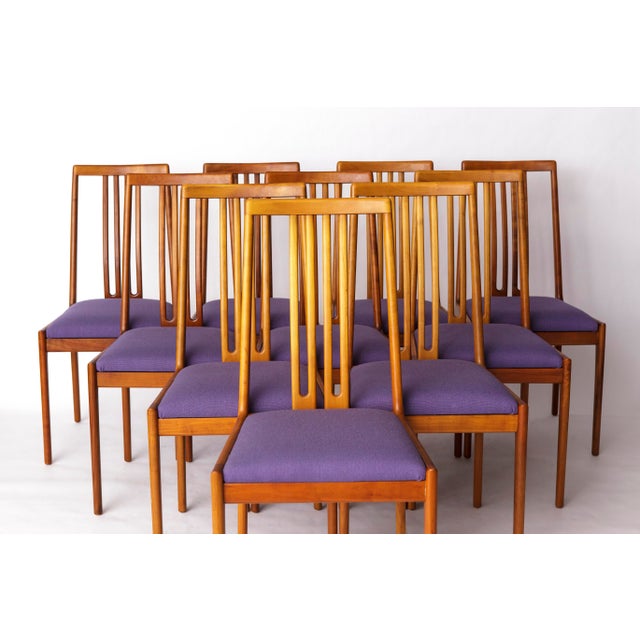 Set of 10 Chairs by German Manufacturer Lübke Production Period: 1960s-1970s This set of four chairs, crafted by Lübke,...