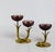Brass and Purple Glass Flowers Candleholders from Ystad-Metall, 1950s, Set of 2 For Sale - Image 9 of 9