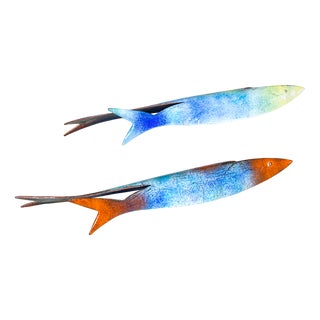 Fish by Gio Ponti for De Poli, 1950s, Set of 2 For Sale