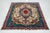 Vintage Hand-Knotted Blue Wool Rug Persian Tabriz With Medallion Design For Sale - Image 9 of 9
