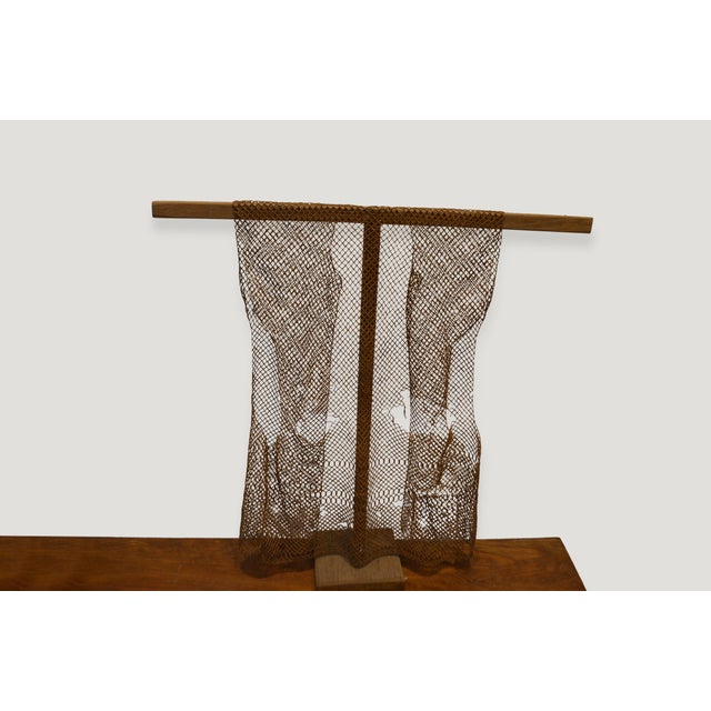 1900 - 1909 Rare Antique Bamboo Wood Vest For Sale - Image 5 of 5