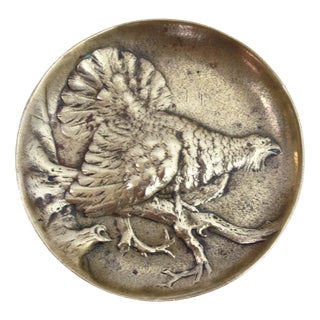 Vintage Bronze Model Pheasant by Berndorf, Austria, 1950s For Sale