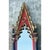 Victorian Vintage Gothic Revival Wood and Mirrored Glass Wall Mirror For Sale - Image 3 of 12