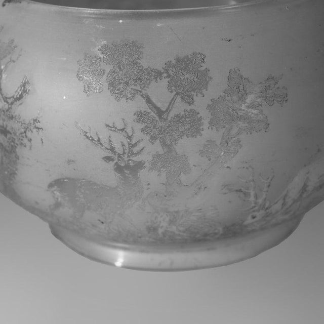 This exquisite pair of antique etched glass gaslight shades, dating to approximately C1880, offers a captivating glimpse...