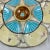 Simon Fielding English Majolica Turquoise & Cream Oyster Plate For Sale In Philadelphia - Image 6 of 12