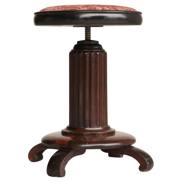 Art Deco Scandinavian Stool by Andreas Tuck, Denmark, 1930s For Sale - Image 14 of 14