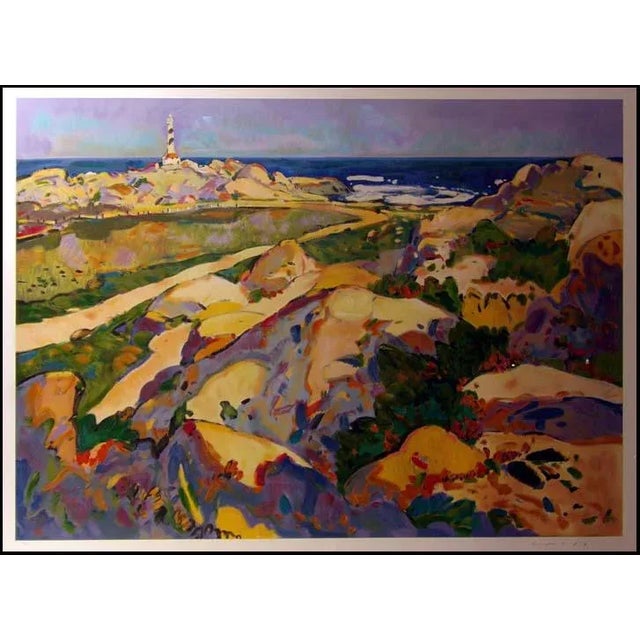 "Menorca" Original Limited Edition Serigraph on Paper by Manel Anoro Hand Signed & Numbered by the Artist Image Size: 34"...