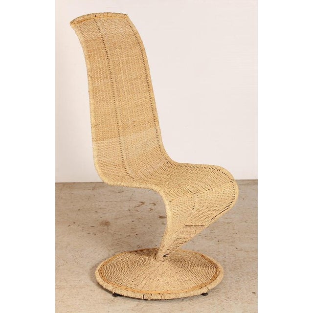 Mid-Century Italian Banana Leaf Rope S Chair by Marzio Cecchi, 1970s For Sale - Image 12 of 12
