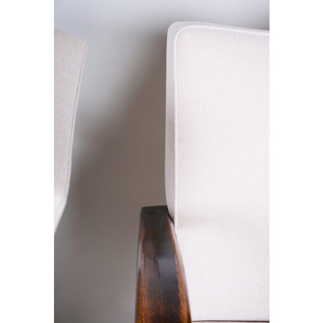 Art Deco H-269 Armchairs by J. Halabala for Up Závody, Czech, 1930s, Set of 2 For Sale - Image 14 of 15