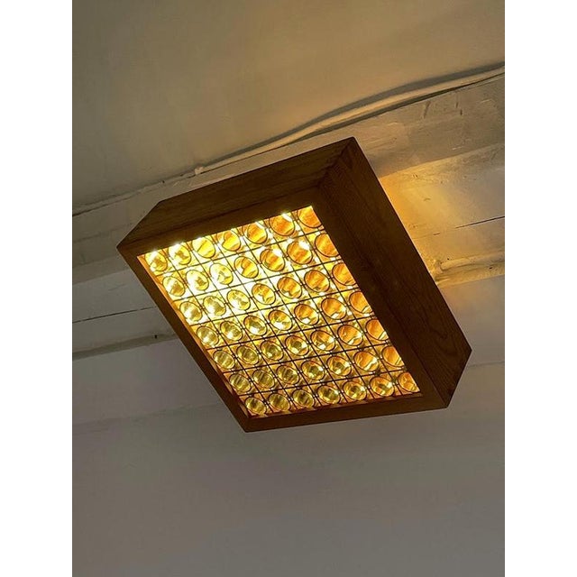 Vintage Swedish Pine Ceiling Light, 1970s For Sale - Image 6 of 15