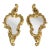 Vintage Sweet Petite Gold Scroll Wall Mirrors- A Pair For Sale