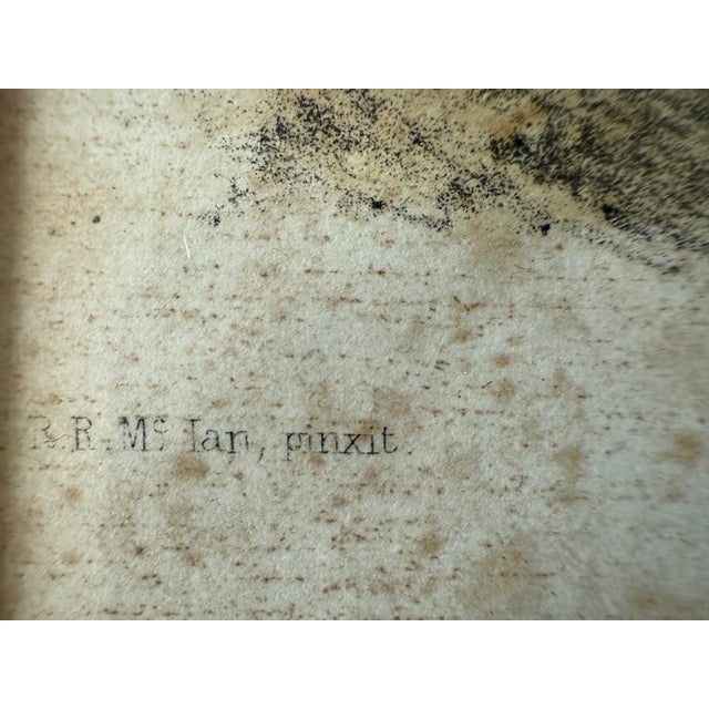 Wood Pair of Framed Hand Colored Lithographs of "The Clans of the Scottish Highlands" by Robert Ronald McIan For Sale - Image 7 of 16