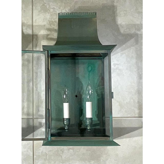 Antique Lantern, Vintage Metal Design, Good Condition, Unique Lighting For Sale - Image 4 of 16