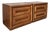 A Pair of Vintage Bassett Sculptural Oak Nightstands With Architectural Drawer Fronts For Sale