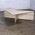 Postmodern Late 20th Century Modern to Postmodern Triangle Travertine Coffee or Cocktail Table Style of Up & Up For Sale - Image 3 of 18