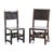 Portuguese, 17th century in chestnut and walnut wood, back and seats in leather and nails. Defects and traces of treated...