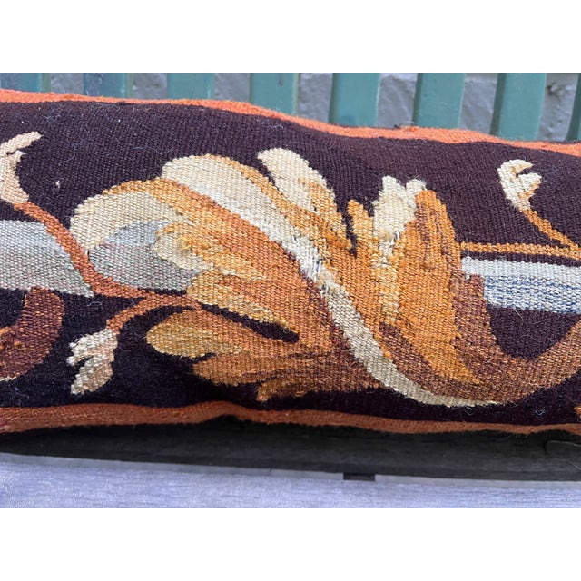 Set of Three Antique Tapestry Pillows For Sale In Los Angeles - Image 6 of 11