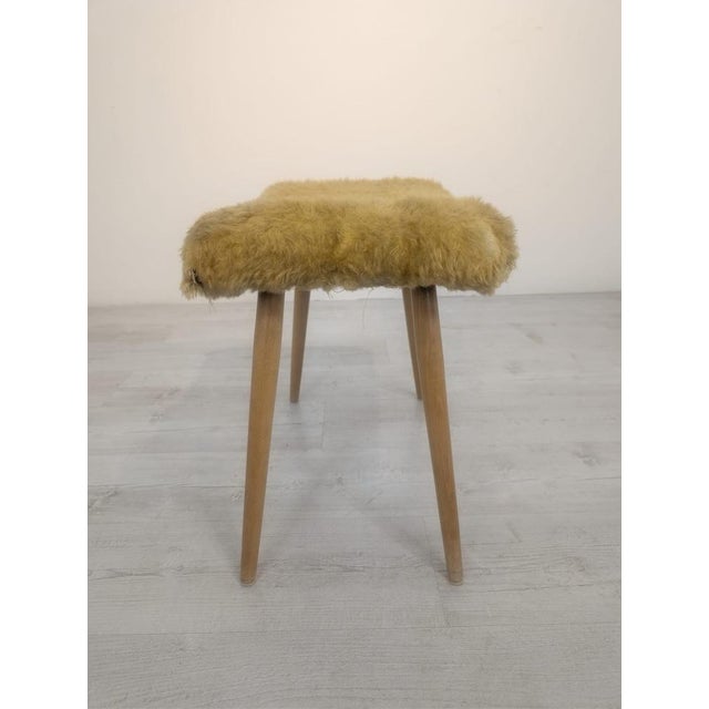 Mid-Century Modern Pouffe in Yellow, 1960s For Sale - Image 9 of 12