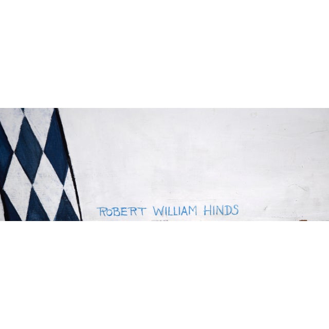 Large Scale Surrealist Portrait in Acrylic on Board by Robert William Hinds For Sale In Monterey, CA - Image 6 of 7