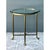 Vintage Brass and Glass Hoof Footed Side Table After LaBarge For Sale In West Palm - Image 6 of 12