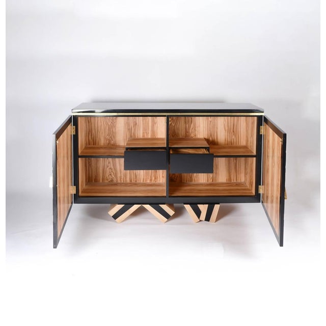 Lines Buffet in Black Pear Wood and White Holly by Aymeric Lefort For Sale - Image 4 of 15