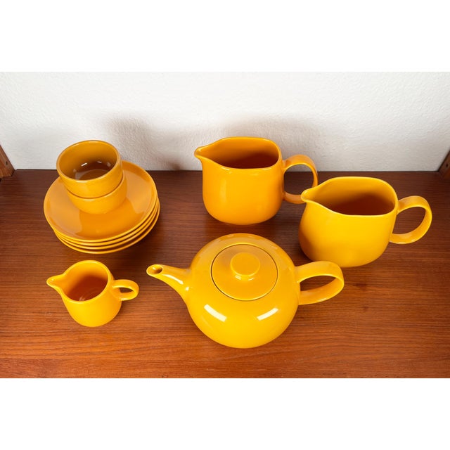 German Mid-Century Modern Space Age Ceramic Heidelberg Series Tea Service from Melitta, 1960s, Set of 10 For Sale - Image 10 of 18