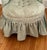 1940s Petite Ladies Chair in Jacquard Damask Upholstery With Ruffled Skirt For Sale - Image 5 of 11