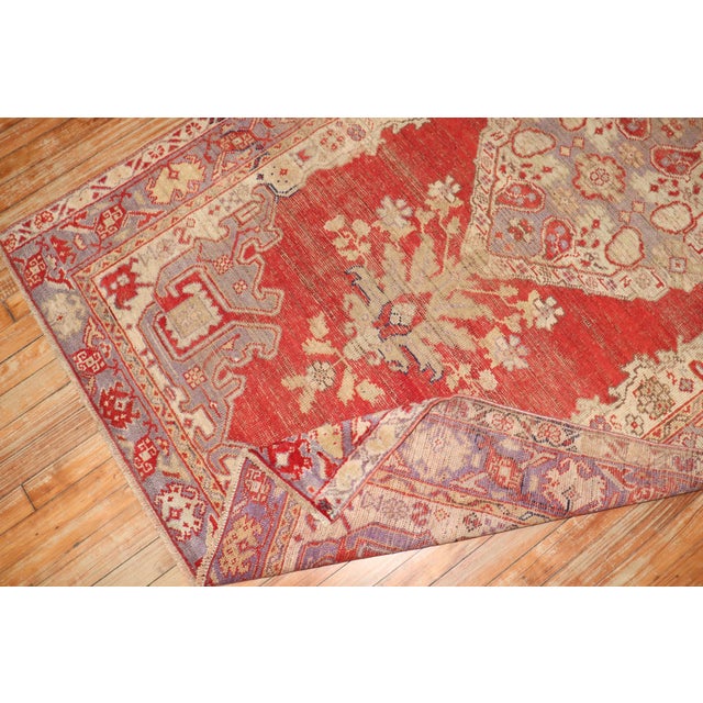 Old Red Turkish Kula Rug For Sale - Image 9 of 10