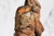 18th Century Wonderful Continental Polychrome Antique 18th Century Carved Wood Statue Sculpture Warrior Man Old World European Decor For Sale - Image 5 of 16