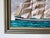 1970's R. Seaman American Tall Ship Ocean Landscape Oil on Board Painting, Framed For Sale - Image 9 of 12