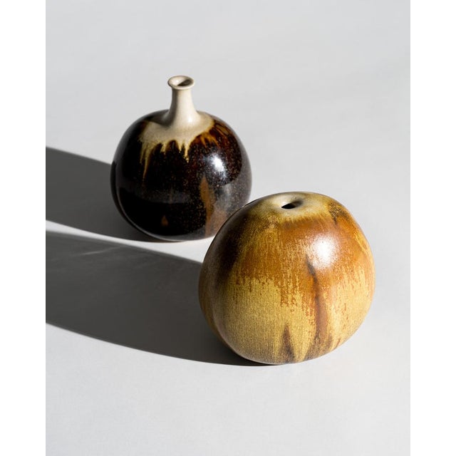 Ceramic Vases from Gotlind & Gerald Weigel, Germany, 1970s, Set of 2 For Sale - Image 3 of 18