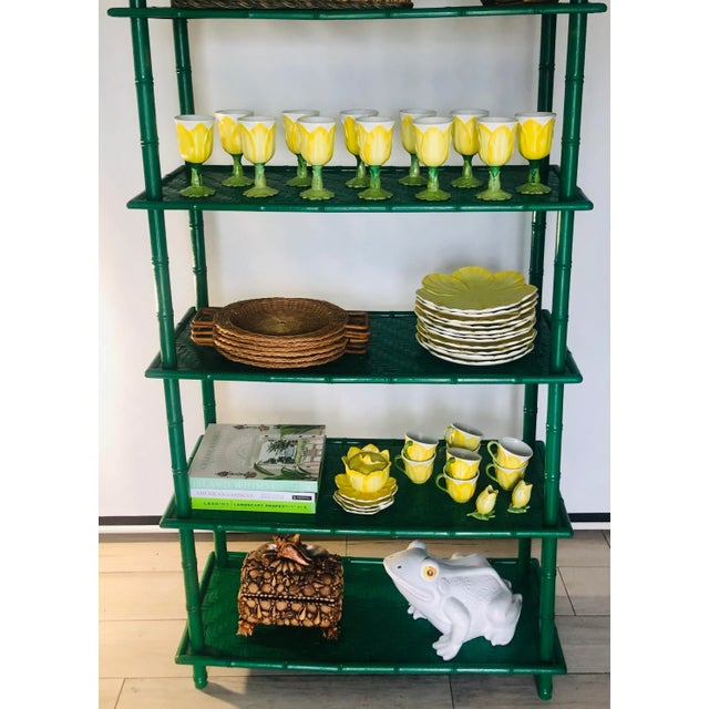 Tan 1980s Vintage Rattan Placemats - Set of 6 For Sale - Image 8 of 13