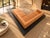 Wood Custom Design Orange Modular Platform Sectional Sofa For Sale - Image 7 of 8