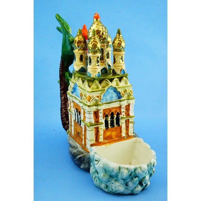 1930s 20th Century Vintage Ceramic Sculptures Orthodox Church and Casino of Sanremo, Italy, 1890s, Set of 2 For Sale - Image 5 of 18