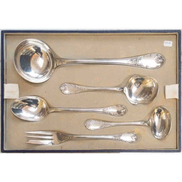 Marly Silver-Plated Flatware Set from Christofle, Set of 113 For Sale - Image 15 of 18