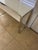 1980s Modern Polished Steel and White Glass Console For Sale - Image 4 of 10