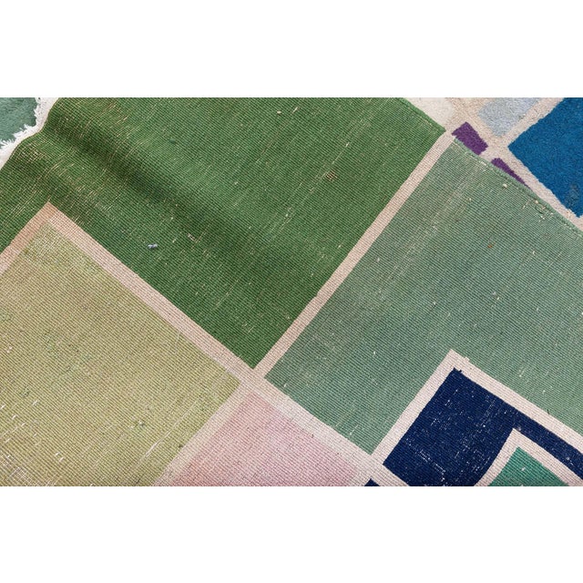 Vintage European Art Deco Rug by Mario Radice at Doris Leslie Blau For Sale - Image 9 of 9