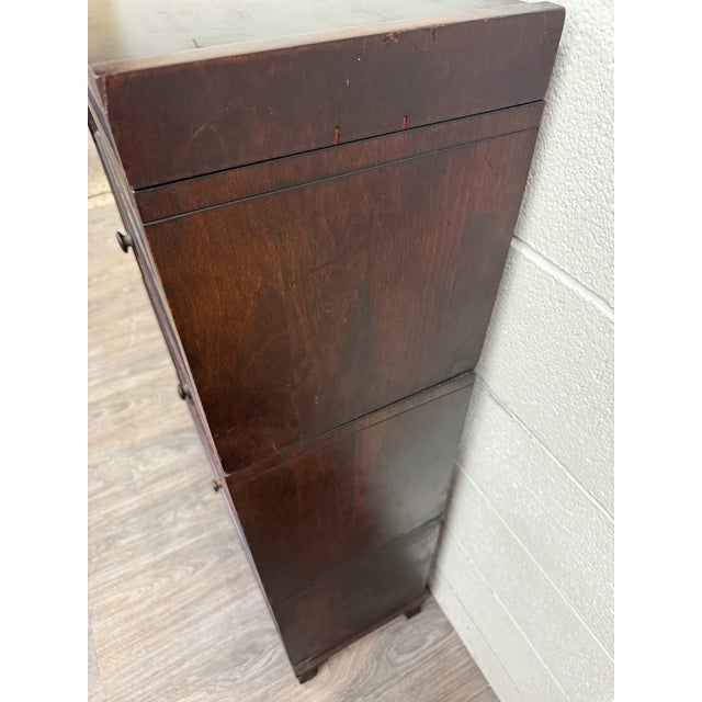 Late 20th Century Antique Macey Barrister Bookcase Lawyer Bookcase For Sale - Image 5 of 18