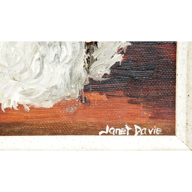 Westie West Highland Terrier Dog Portrait Oil Painting For Sale - Image 10 of 11