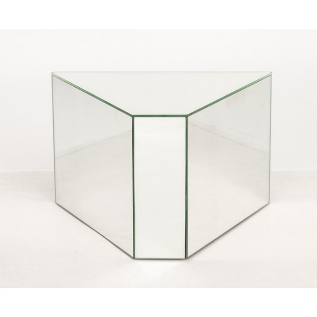Modern Mirrored Pedestal Tables, 3 For Sale In New York - Image 6 of 10