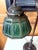 Art Nouveau Rare Green Linenfold Double Student Table Lamp Tiffany Studio For Sale - Image 3 of 18
