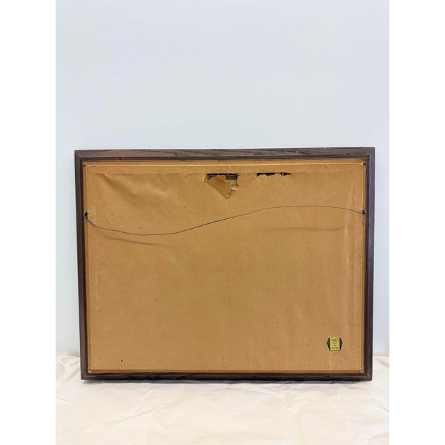 Mid-Century American Oil Painting of Red Barn & Silo, Signed W. Grimshaw For Sale - Image 11 of 14